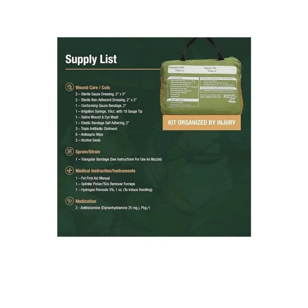 Adventure Pet Dog Medical Kits Trail Dog First Aid Medical Kit